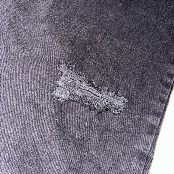 Mid-rise 90s Relaxed Straight Black Wash Jeans Women Sz 16 NWT Rigid wild fable - Picture 9 of 10